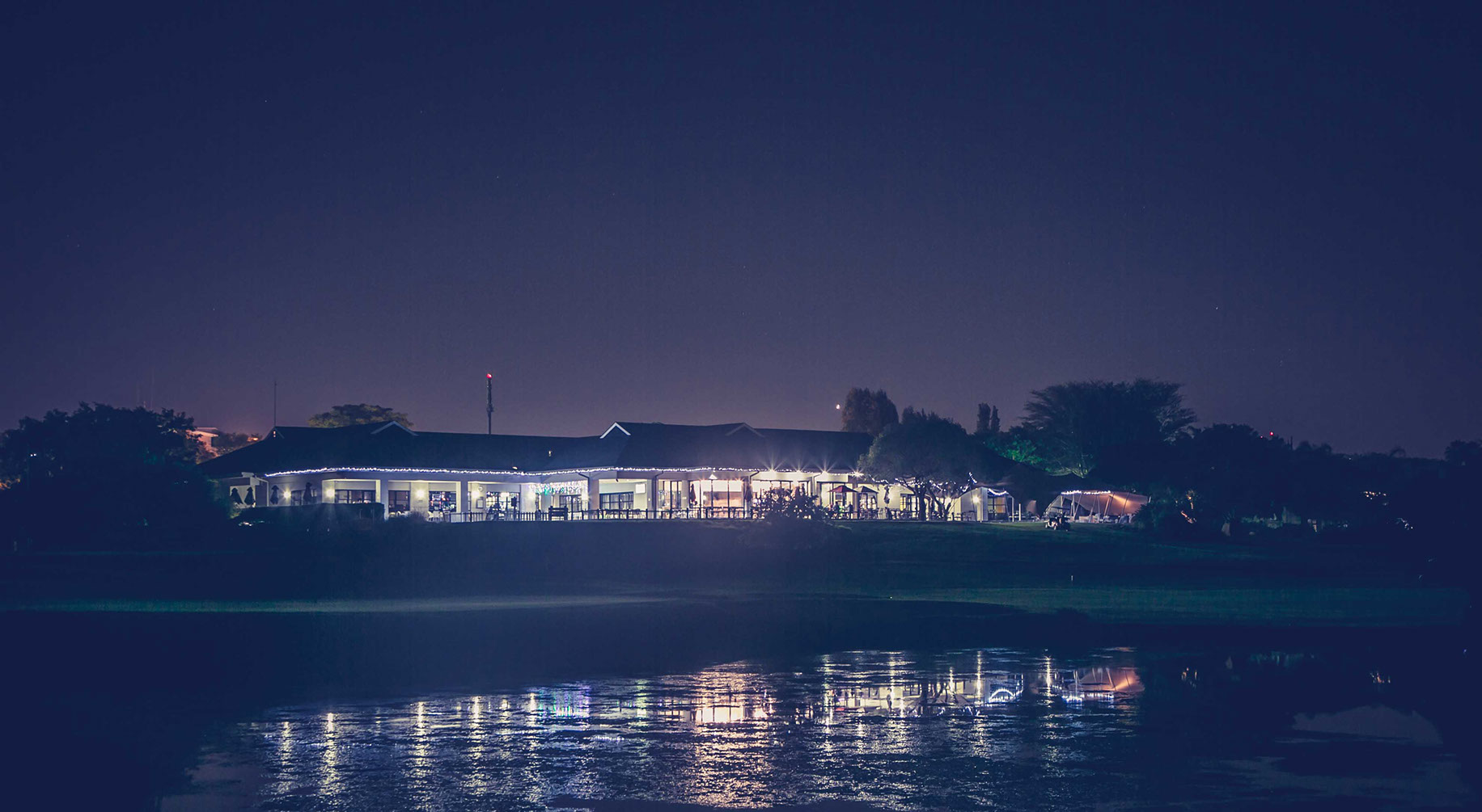 Woodhill view at night